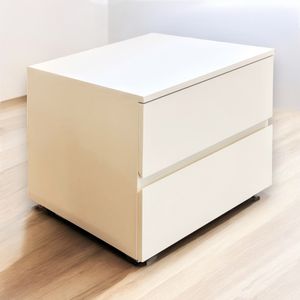 Seamless Nightstand - Natural Wood Panels