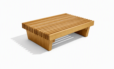 طاولة قهوة مربعة  تصميم علوي مخطط