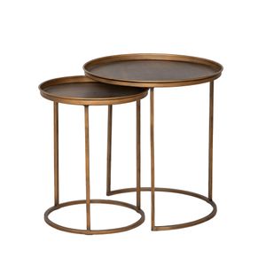 Atik Side Table AG1006 - Sturdy Metal Frame