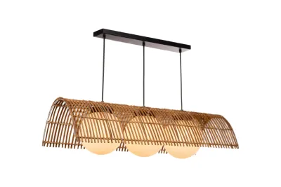 Triangle Bamboo Ceiling Light