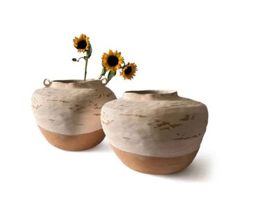 Ayar Vases Set – Handmade Pottery (Set of 2)