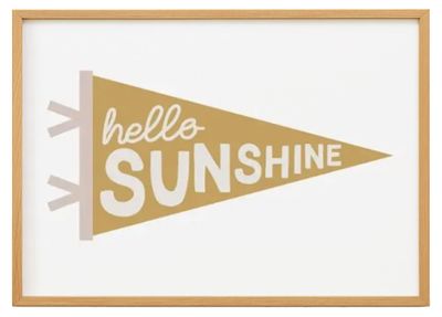 Hello Sunshine Flag Print