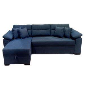 كنبة بسرير سحب ميلان - مع شيزلونج بمساحة تخزين