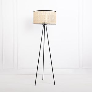 Cane Black Edge Floor Lamp