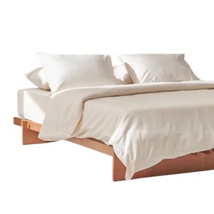 Ivory Duvet Cover - Percale - Plain - King