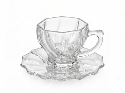 Coffee Glass with Plate