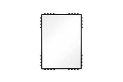 NJ Black Framed Mirror – Modern Design With Artistic Details
