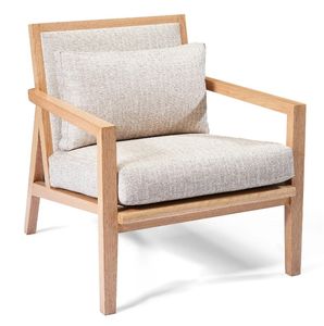 Horizon Armchair With Wooden Frame - Upholstered Back & Seat