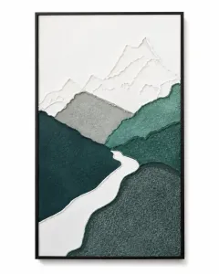 Over the Mountains Textured Artwork