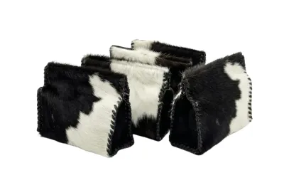 Quite Simple Leather Case- Black & White Holstein