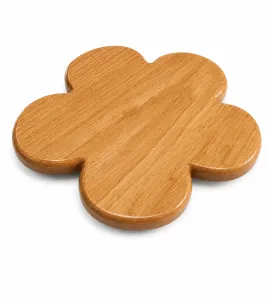 Hibiscus Cake Stand In Oak Wood & Natural Wood Finish