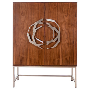 خزانة بار ويرل خشب جوز