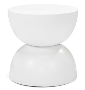 Nova Fiberglass Side Table – Modern Sculptural Accent Piece