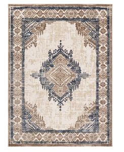 سجادة كارو لاند الكلاسيكية باللون الأزرق البترولي -  CL - 708