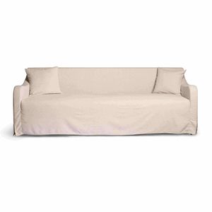 كنبة بغطاء قابل للغسل – تصميم ريفي أنيق