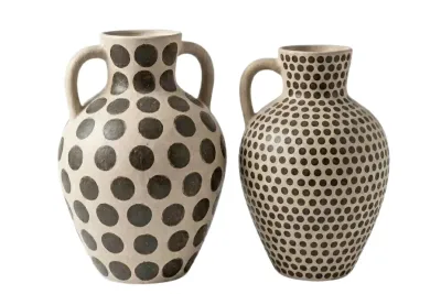 Polka Pottery Vases Set