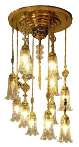 Brass Arabic chandelier