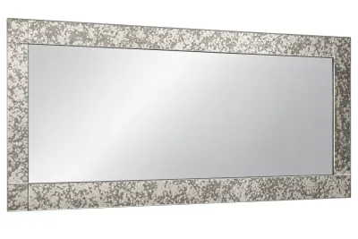 Border Rectangular Gold-Toned Antique Mirror