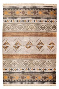 Badawi Digital Woven Rug in Neutral Colors