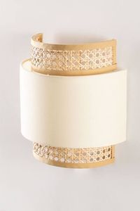 Canera Ivory Side Wall Applique - Wood Edges
