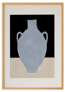 Colorful Vase Blue Artwork – Wabi Sabi Inspired Wall Decor