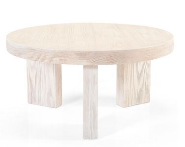 طاولة قهوة تريس بطلاء معرق - شكل دائري