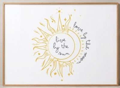 Live by the Sea Framed Canvas