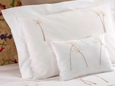 Palm Tree Beige - Queen Size