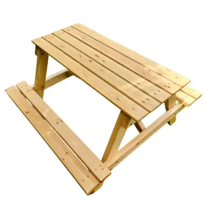 Kids Picnic Table With Table & Two Seats