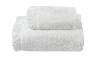 Off-White Fringe Bath Towel Set
