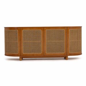 Lyon Side Board - Beech Wood And Elegant Cane