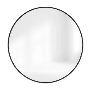 Flow Elegant Frameless Round Mirror – Minimalist Design for Modern Interior