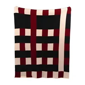 Crimson Crossing Throw Blanket