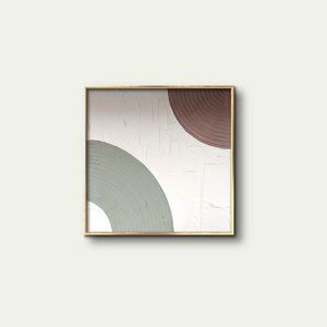 Square Rainbows Textured Artwork without Frame