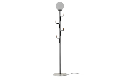 أباجورة أرضية سوداء عصرية مع شماعات YL-F-2932-BLA