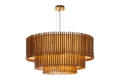 Triple Bamboo Ceiling Lamp