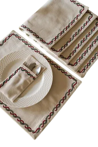 Christmas Garland Placemat Set