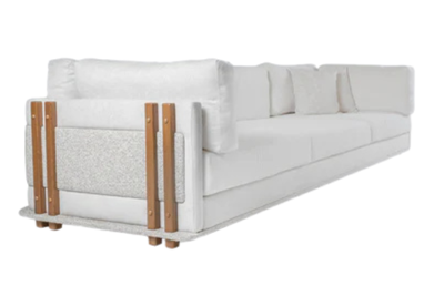 Aziza Solid Beech Wood Sofa