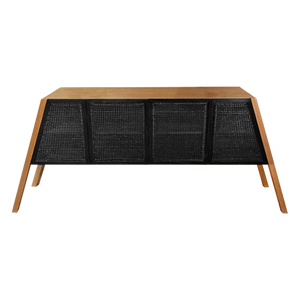 بوفية بيرا - خشب أرو عال الجودة وأبواب كانيه سوداء