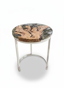Botanical Olive wood Side Table