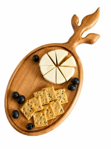 لوح تقطيع وتقديم الطعام شكل ورقة شجر