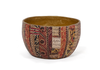 Red Collage Pot
