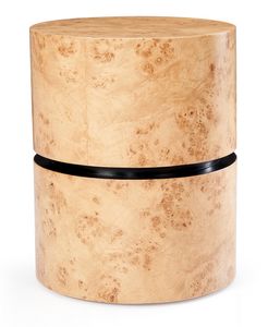 طاولة جانبية\مقعد ساوث ويسترن - خشب بيرل - تصميم دائري