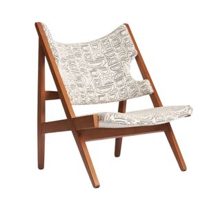 Simone - Statement Chair - With Printed Boucle Fabric