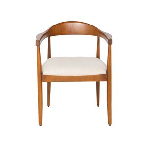Flow Solid Wooden Dining Chair With Jute Rope Seat
