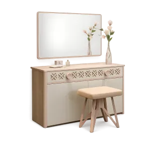 طقم تسريحة فيكتوريا مع مرآة وكرسي