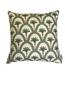 Palm Leaf Arch Fabric Cushion