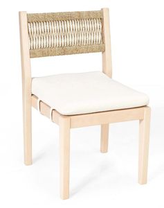 Sofie Dining Chair – Natural Wood Frame - Woven Backrest