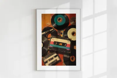 Vintage Record Eclectic Print