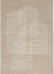 Arlo Archways Rug - Minimalist Elegance in Soft Beige